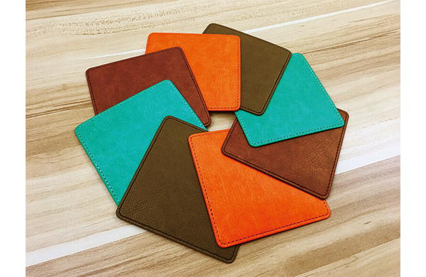 超輕量皮製杯墊/印章墊-K73002